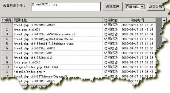 网站访问日志